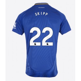 Leicester City Oliver Skipp #22 Hemmakläder 2024-25 Kortärmad